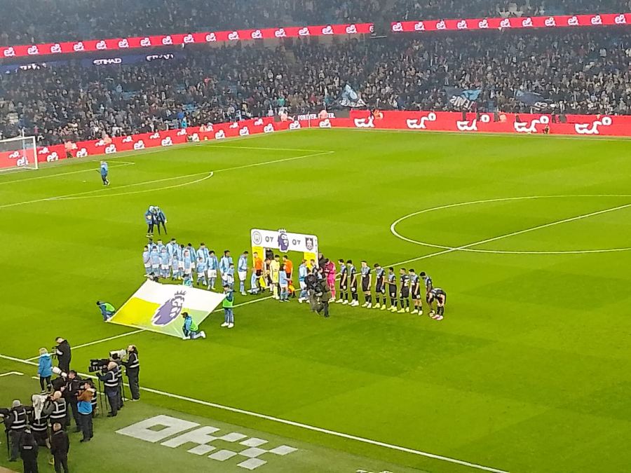 Archive: Manchester City vs Burnley match action, 31 January 2024 (Fra Casa, CC0). Not the 2026 Old Trafford derby (City 1–0; Foden red; Haaland 60').