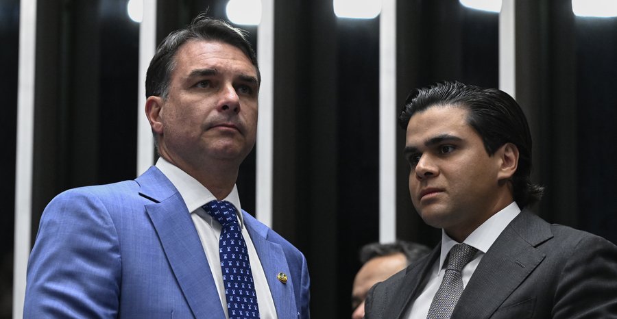 Archive photo: Senator Flávio Bolsonaro in the chamber of Brazil’s Federal Senate in Brasília, September 2026.