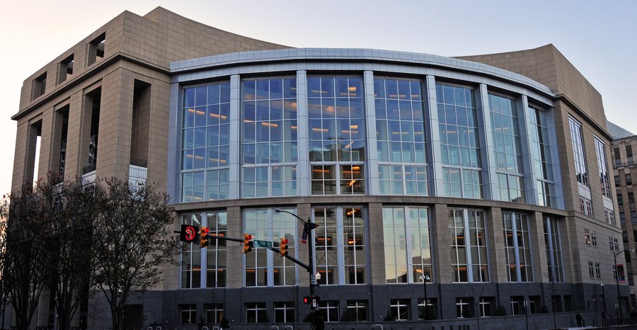 Archive photo: the Spottswood W. Robinson III and Robert R. Merhige Jr. Federal Courthouse in Richmond, home of the federal court where Judge Payne sits, in December 2009.